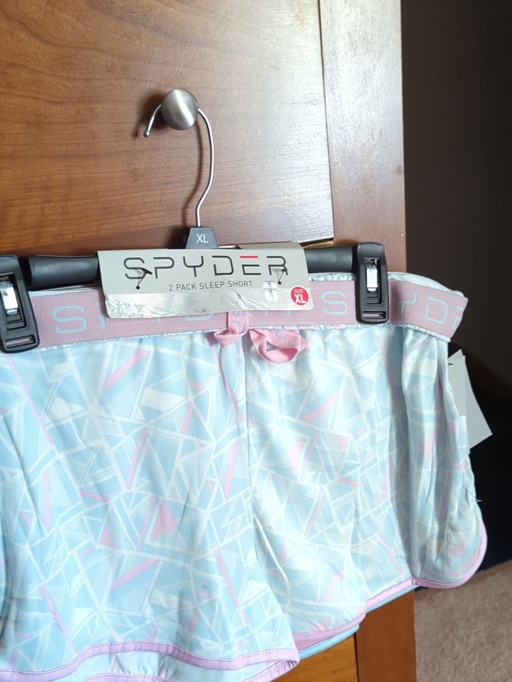 Spyder Pastel Pink& Light Blue LoungeShorts2 Pairs. XL